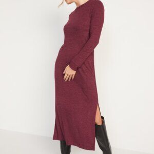 NWT Old Navy Rib-Knit Long-Sleeve Maxi Shift Dress - Medium